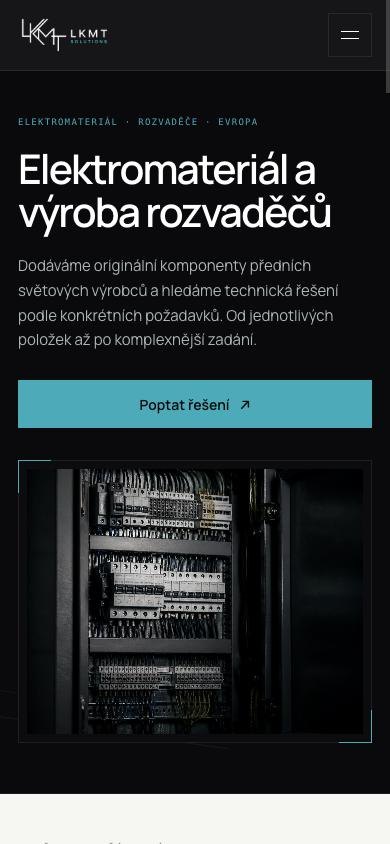 Web LKMT Solutions na mobilu